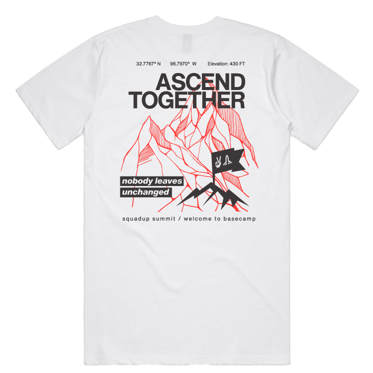 SquadUp Ascend Tee - White