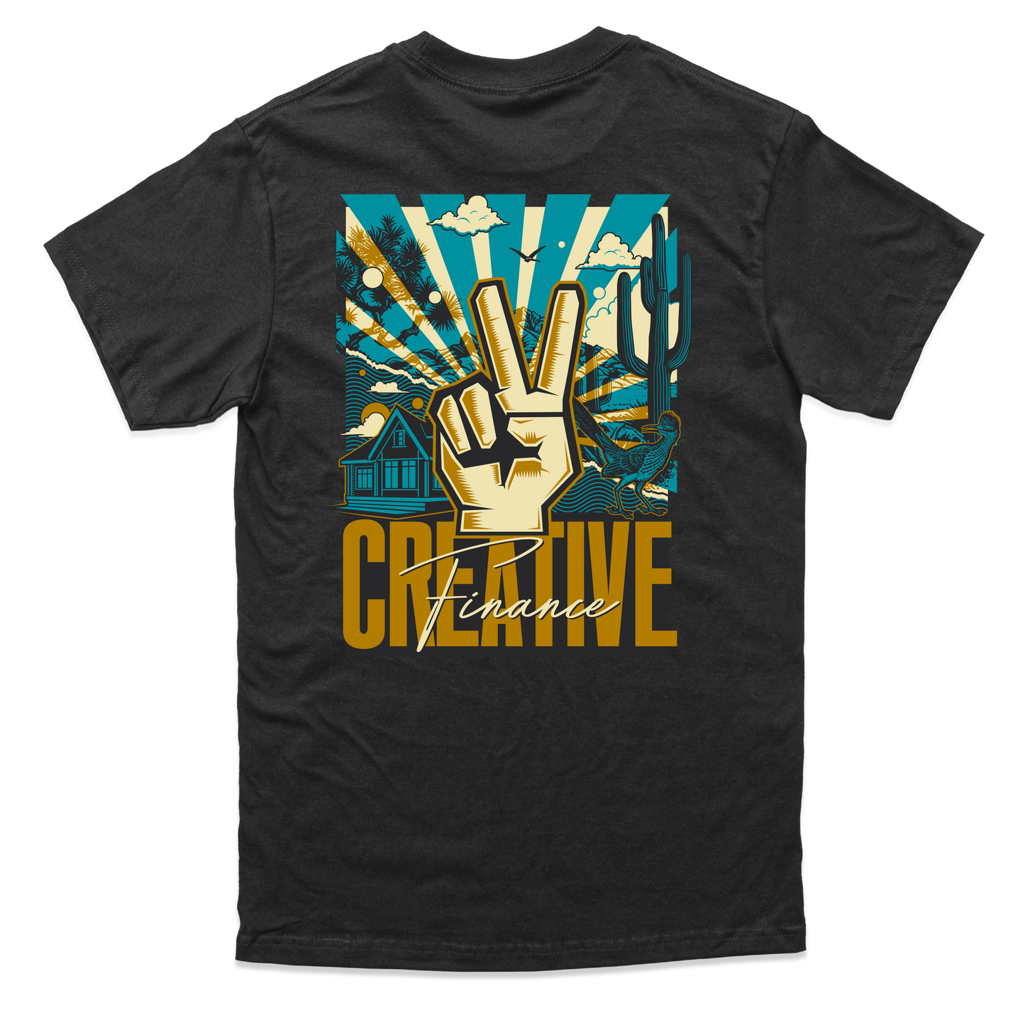 Creative Finance Obey Style T-Shirt - Coal