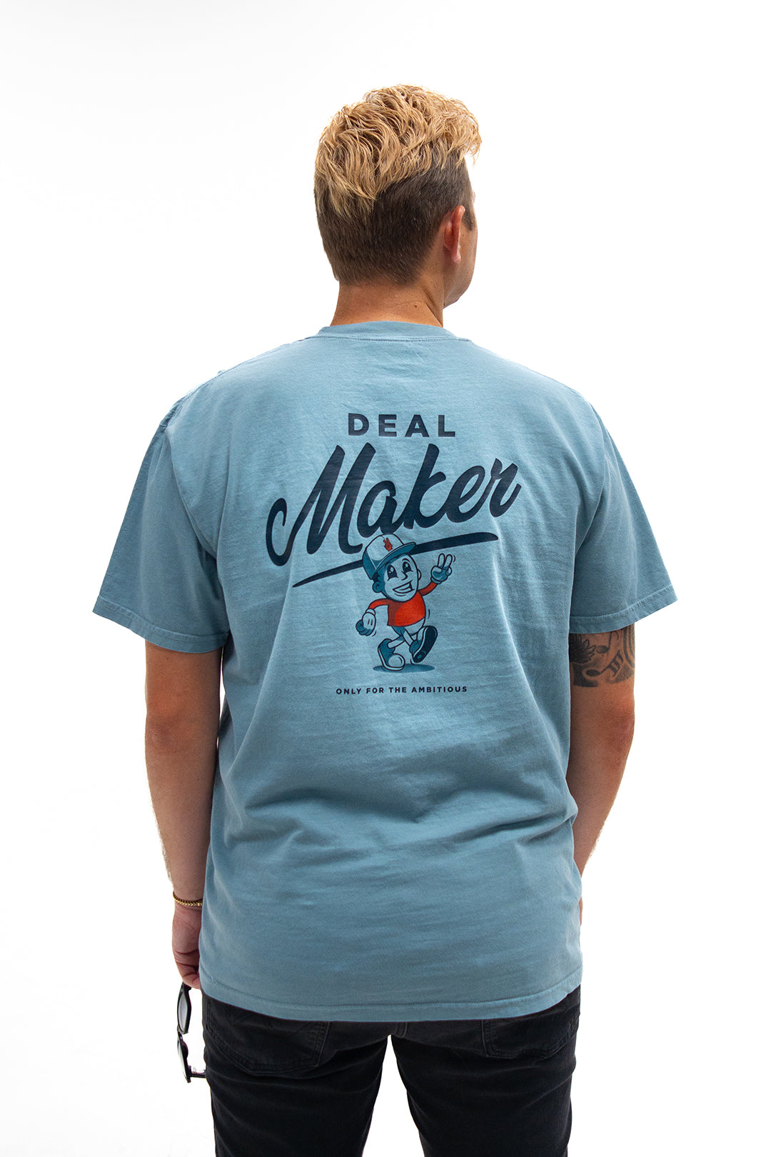 Deal Maker Dan T-Shirt - Pale Blue