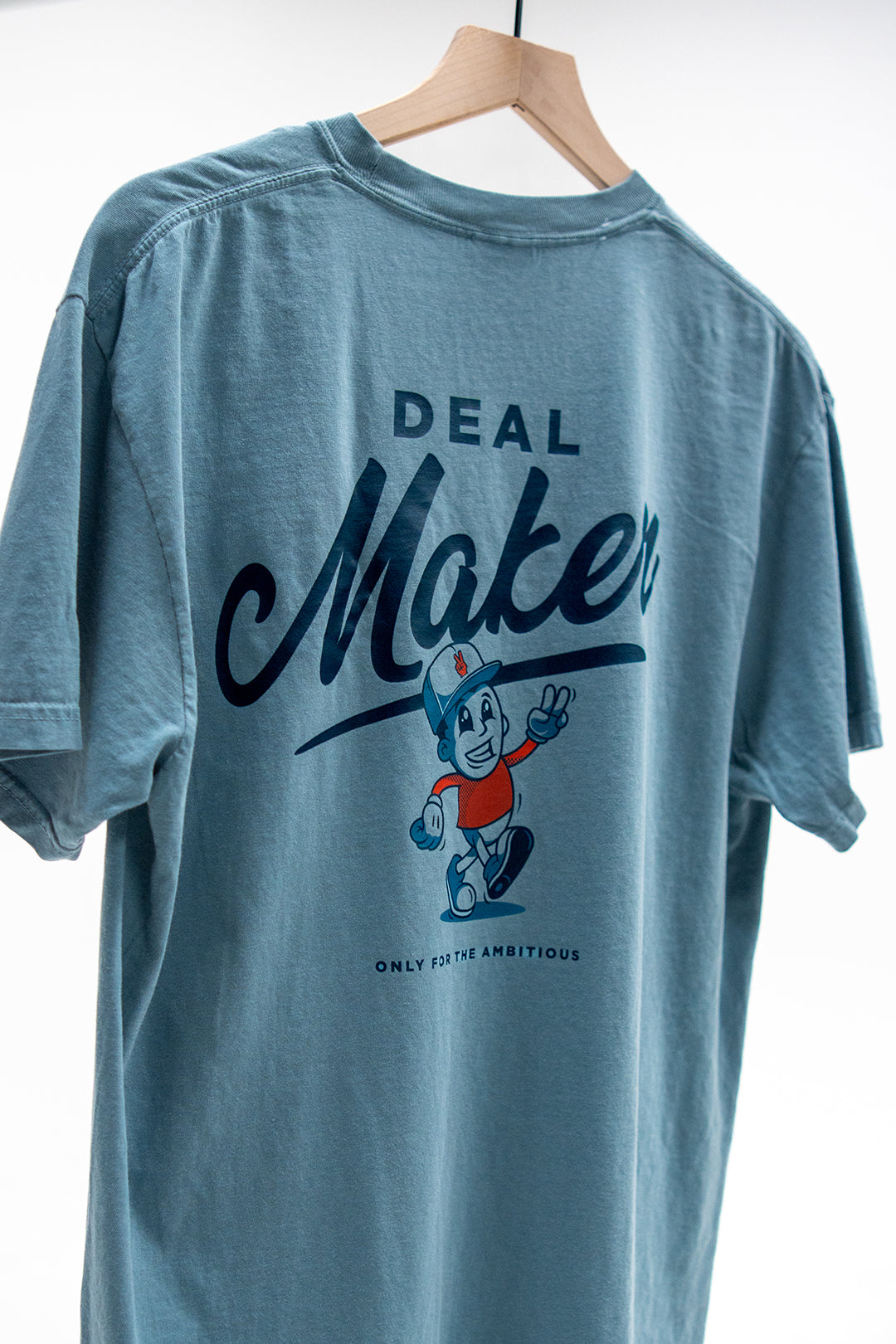 Deal Maker Dan T-Shirt - Pale Blue