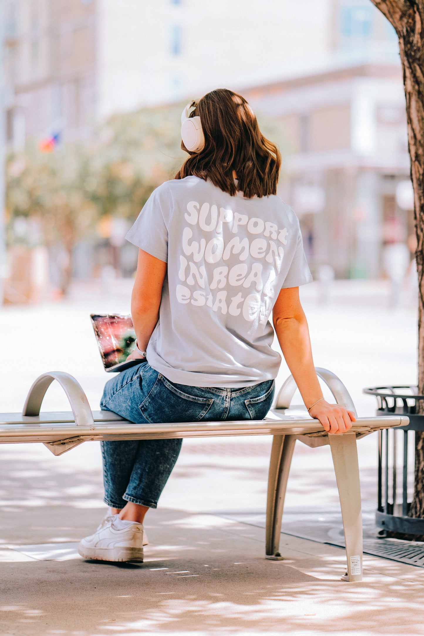 Support Women In Real Estate Women's Tee - Powder Grey