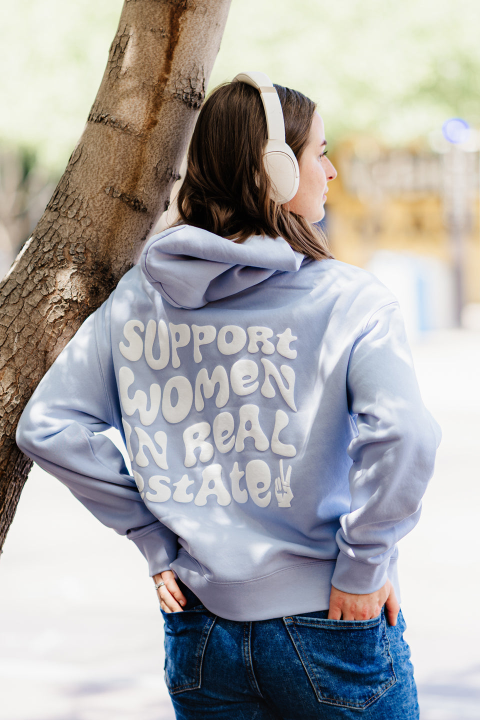Support Women In Real Estate Women's Hoodie - Powder Grey