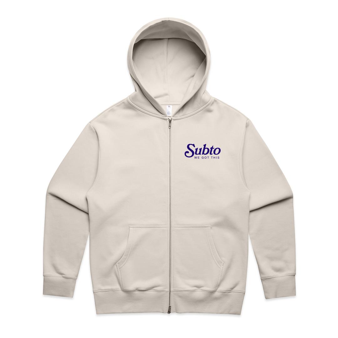 Unisex - Thank You For Dealing With Us Zip Hoodie - Bone