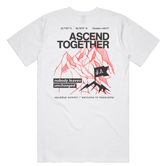 SquadUp Ascend Tee - White