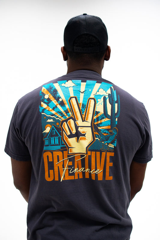 Creative Finance Obey Style T-Shirt - Coal