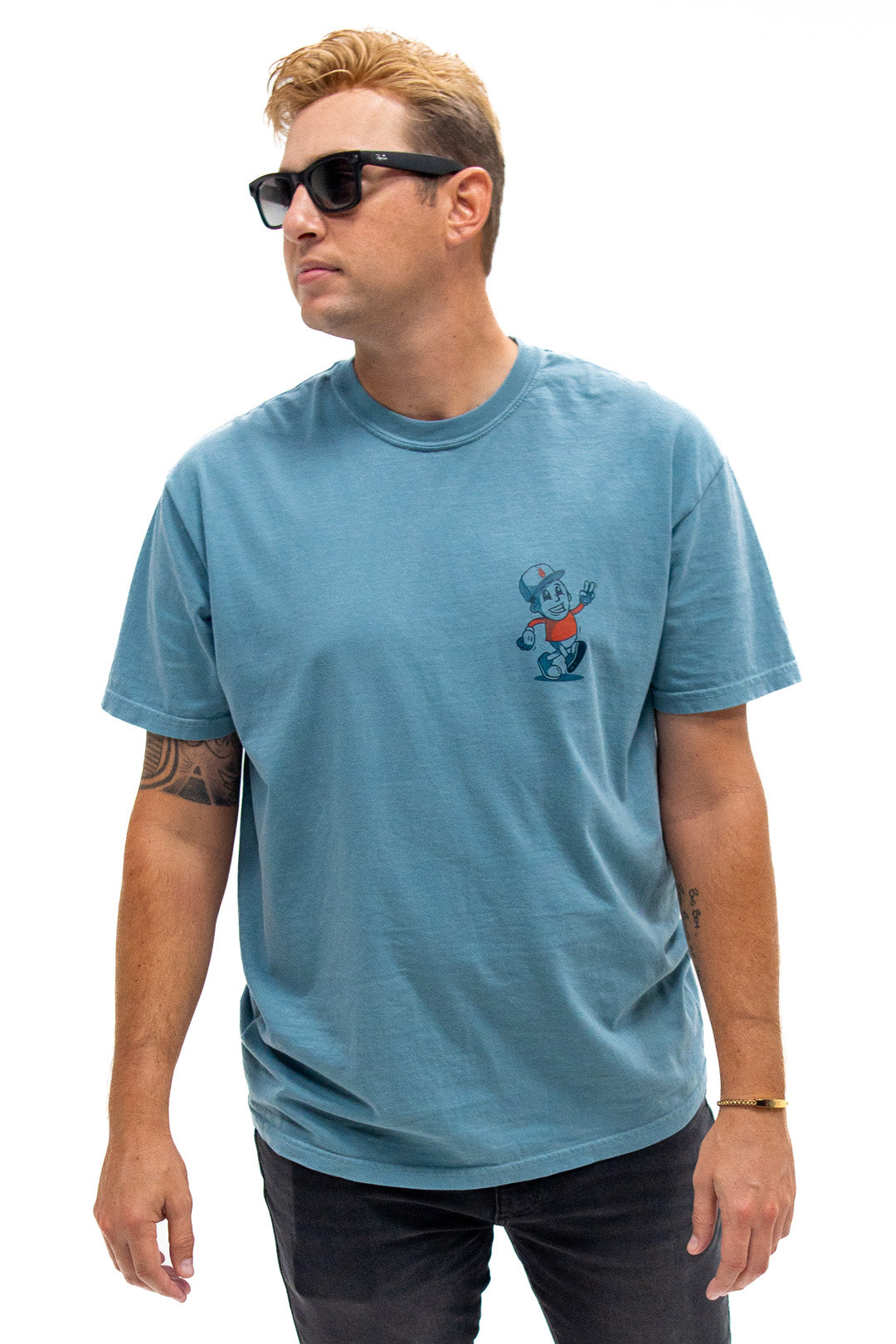 Deal Maker Dan T-Shirt - Pale Blue