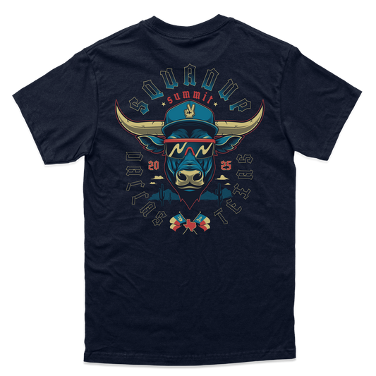 SquadUp Longhorn Tee - Navy