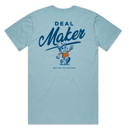 Deal Maker Dan T-Shirt - Pale Blue