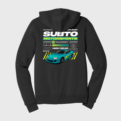 SubTo Motosports Unisex Zip Up Hoodie - Black