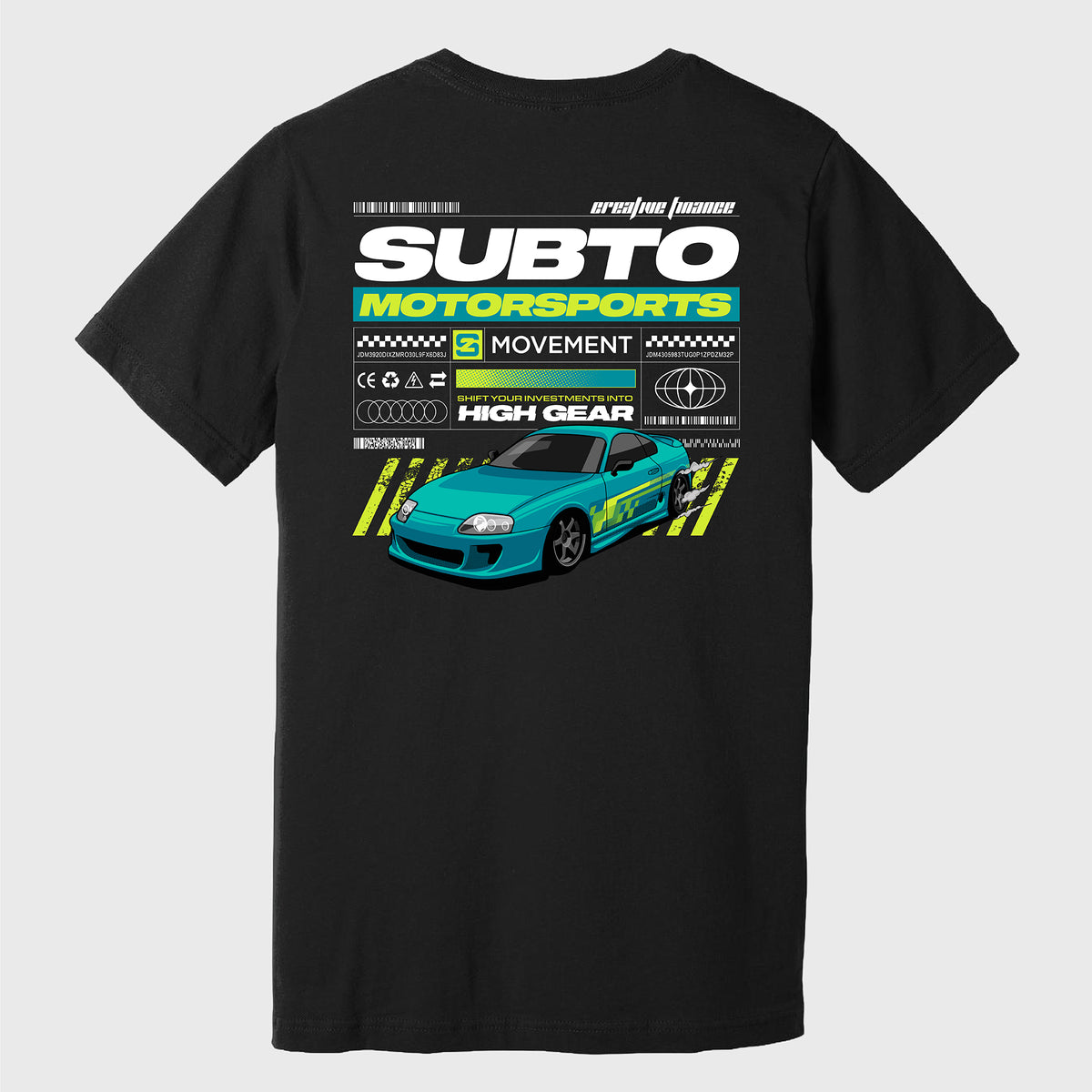 SubTo Motosports Unisex Tee - Black