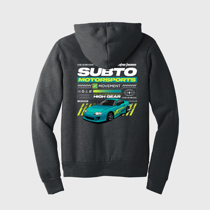 SubTo Motosports Unisex Pullover Hoodie - Dark Grey Heather