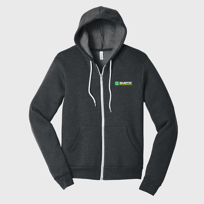 SubTo Motosports Unisex Zip Up Hoodie - Dark Grey Heather