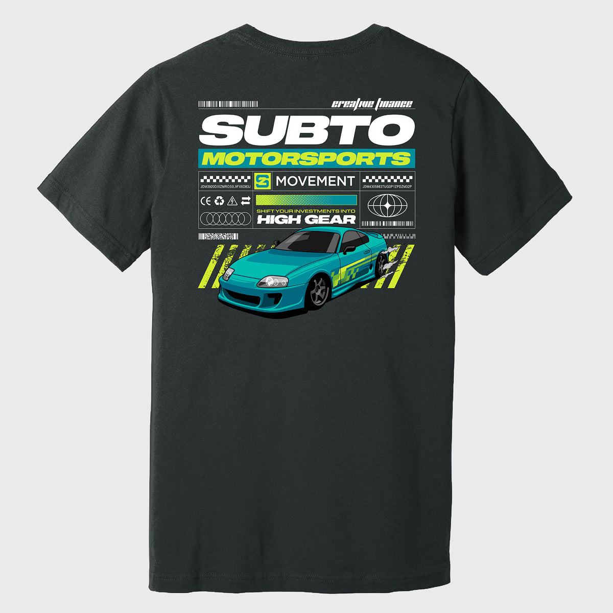 SubTo Motosports Unisex Tee - Dark Grey