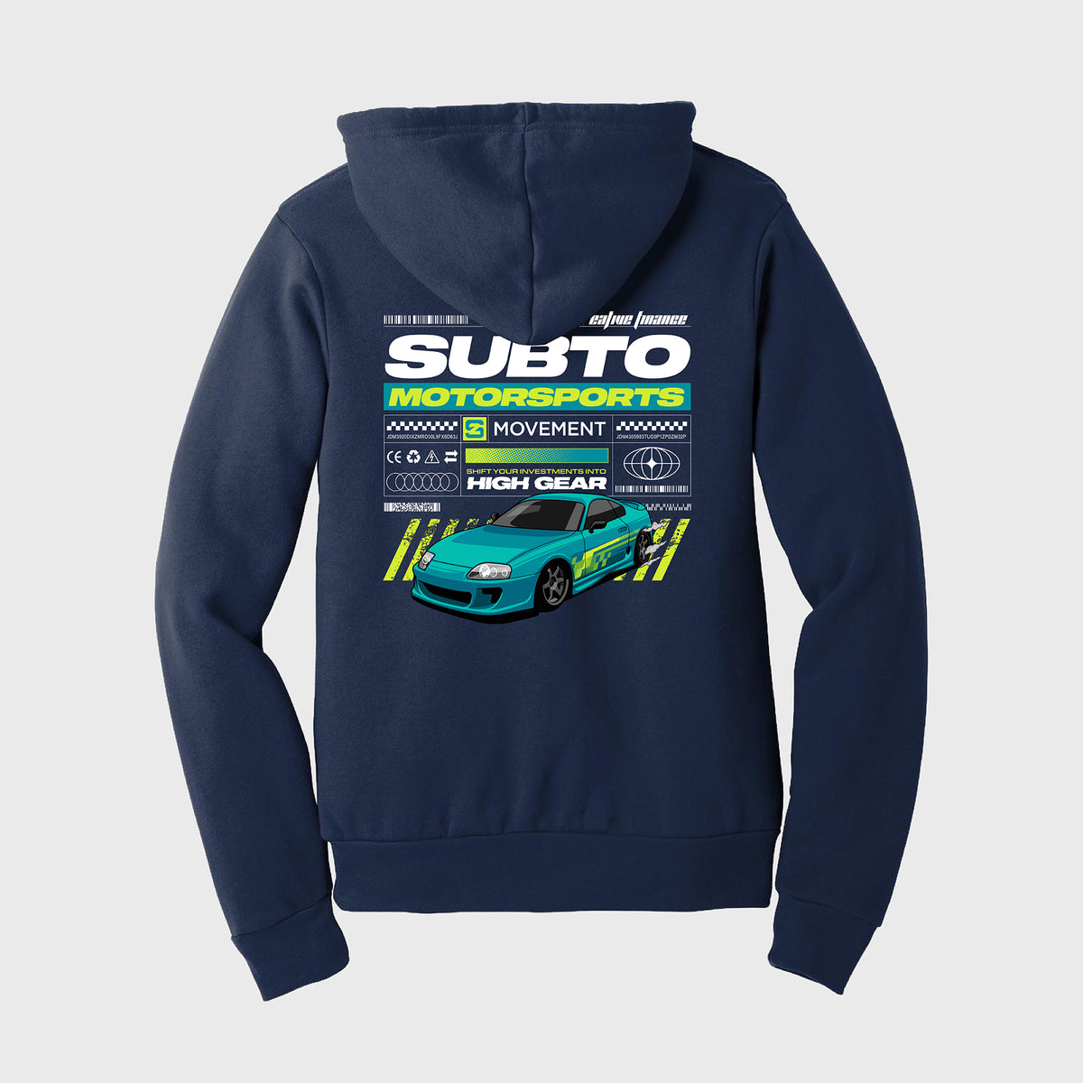 SubTo Motosports Unisex Pullover Hoodie - Navy