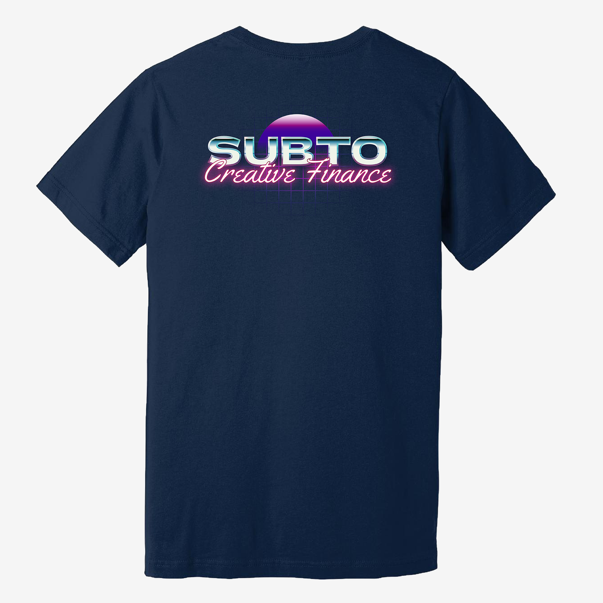 SubTo Retrowave Unisex Tee - Navy