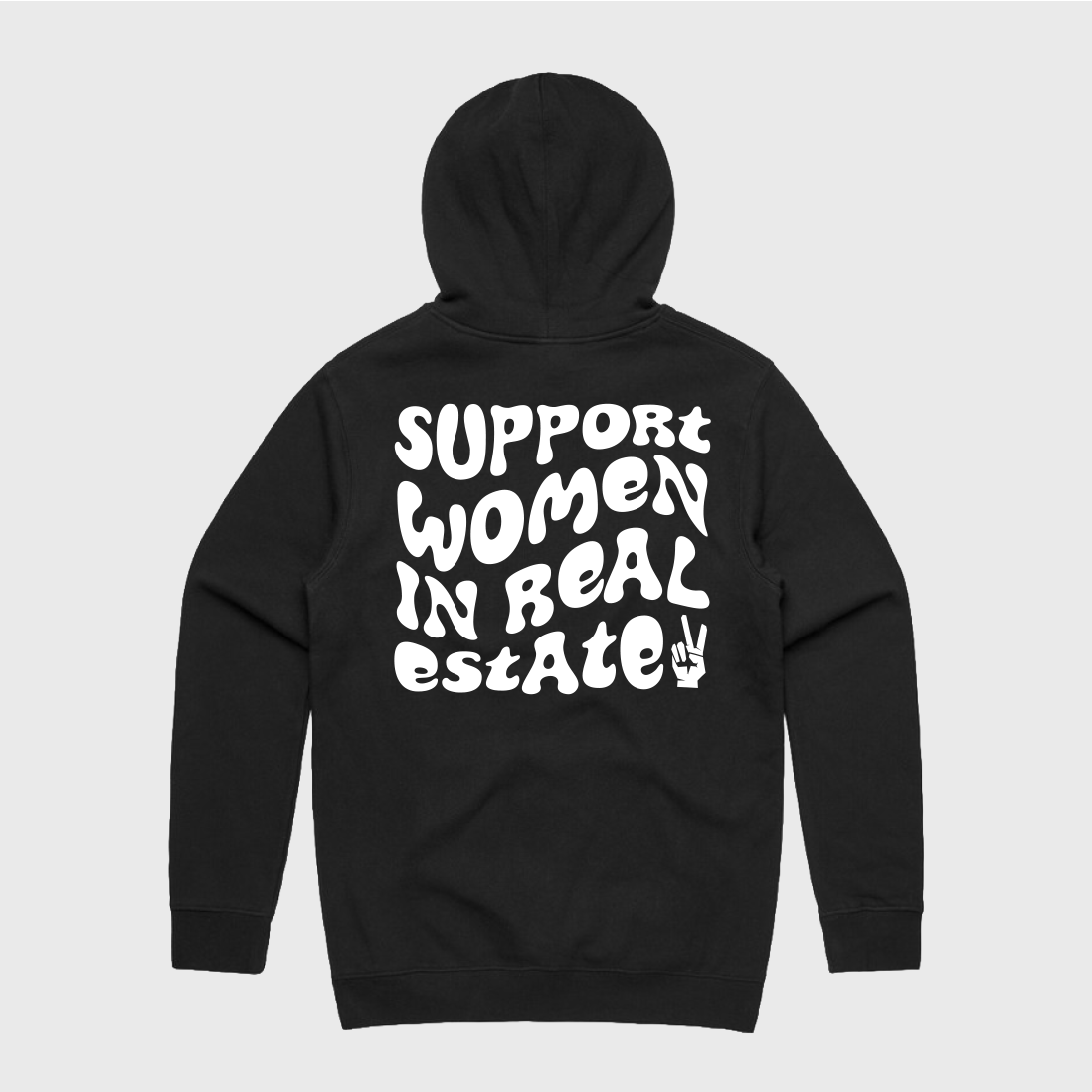 Support Women In Real Estate Hoodie - Black