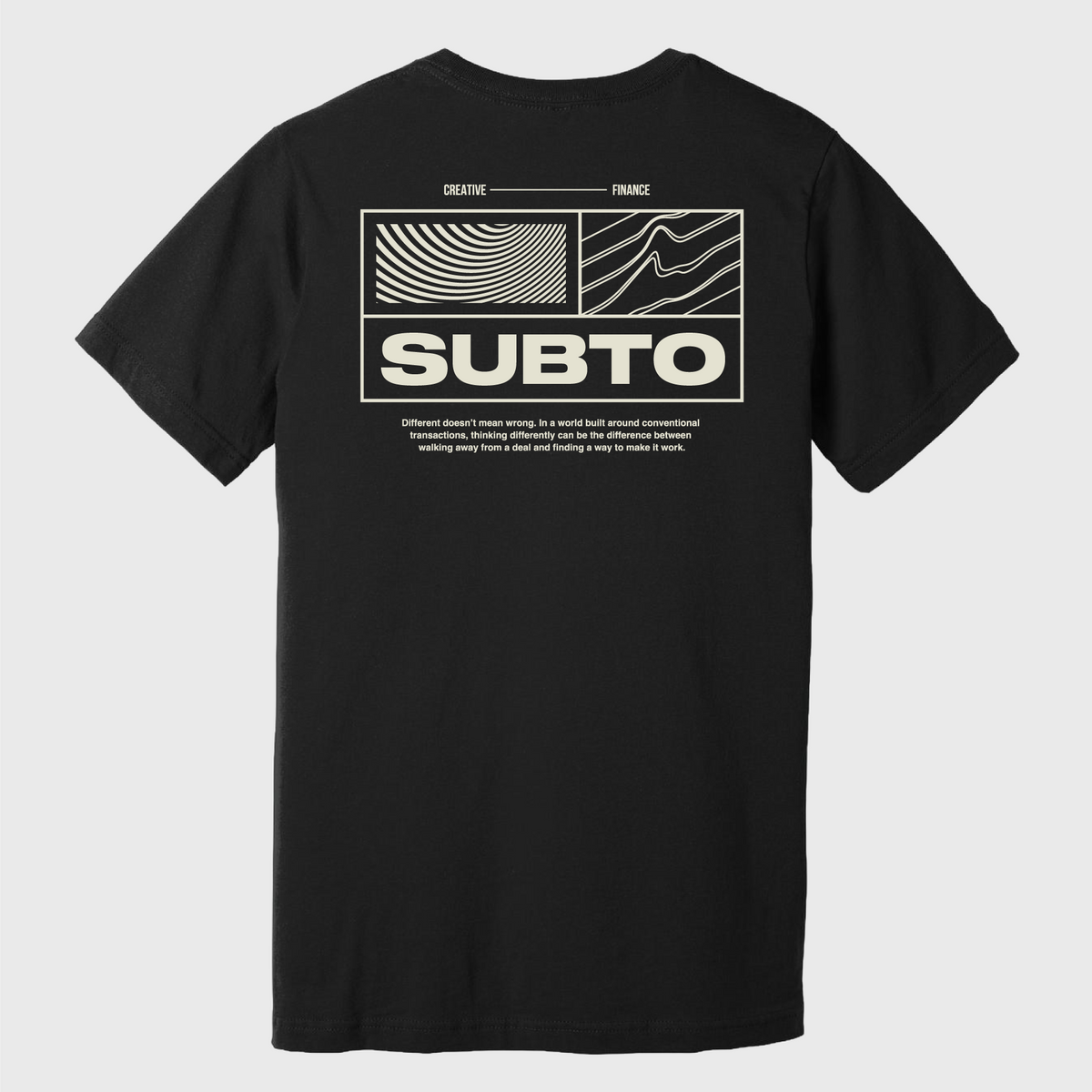 SubTo Terrain Unisex Tee - Black