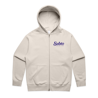 Unisex - Thank You For Dealing With Us Zip Hoodie - Bone