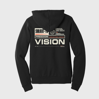 SubTo Vision Unisex Pullover Hoodie - Black