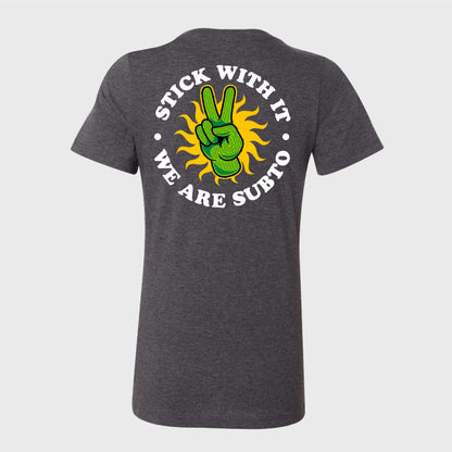 Women's SubTo Cactus Hand T-Shirt - Black